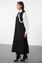 Black Collar Detail Woven Dress Tctaw25Eb00072 - 2