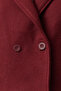Bordo Oversize Yünlü Kısa Ceket Kaban TWOAW25KB00047 - 6