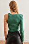 Women's Grass Green Design Bodysuit with Six Snaps Bdy-00000051 - 8
