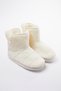 Ecru Plush Women's Slippers Home Boots Takaw25Er00006 - 4