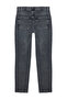 Koyu Lacivert %100 Pamuk Relax Fit Boyfriend Jeans Kot Pantolon TMNAW23JE00043 - 7