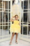 Kat Kat Ruffled Star Printed Mini Girls' Evening Dress with Bow Detail - with Accessory Gift