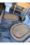 40X60-50X80 4-Piece Bathroom Mat Basket Jute Wicker Gift- Dowry- Living Room Kitchen Corridor Rug, Floor Mat - 3