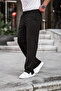 2-Piece Set: Ribbed Zip-Up T-Shirt and Ribbed Baggy Sweatpants Set - 3