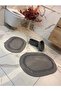 40X60-50X80 4-Piece Bathroom Mat Basket Jute Wicker Gift- Dowry- Living Room Kitchen Corridor Rug, Floor Mat - 3