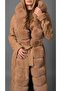 Kapüşonlu Kürklü Uzun Hırka - 7