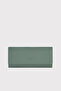 Angel Genuine Leather Women's Wallet with Cell Phone Compartment in Mint Green