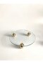 Round Glass Tray Gold Ball Footed Decorative Organizer Stand