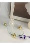Curved Glass Tray Gold Ball Standing Decorative Organizer Stand Decorative Tray - 4