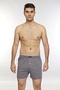 Men's Towel Waist Boxers with Button on the Front K13230 - Smoked
