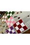 Hep Trend Hand Knitted 5 Colorful Square Washcloths - 3