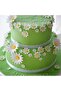 Edible Paper Daisy Picture Cake Cookie Cupcake Paper Print with Candy on Top - 3
