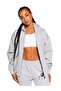 Women's Compass Printed Hooded Zippered Sweatshirt Top and Bottom Set - 2