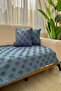 TASSELED SEAT COVER SAX BLUE - 3