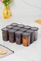 1107 Set of 12 Airtight Lids, Leakproof Lids, Labeled Spice Jars - Food Storage Container Set - 2