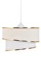 Wind Cake Single Pendant Lamp Chandelier and Gold Lampshade Set Cream - 7