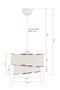 Wind Cake Single Pendant Lamp Chandelier and Gold Lampshade Set Cream - 5