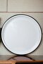60No Enamel Tray Tableware, Food Presentation Tray, Floor Table Zinc ~58 cm - 4