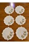 Spotted Butterfly Gold Cocktail Napkin 6 Pieces