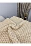 Hand-Knitted Blanket 310-Soft Beige - 3