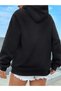 Black Hooded California Los Angeles Printed Sweatshirt Unisex Hoodie - 3
