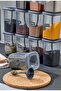 Set of 12 450ml Self-Spoon Lockable Lids Spice Dispenser -Labeled Storage Container - 3