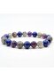 Natural Stone Karma Unisex Bracelet Lapis Lazuli Labradorite Amethyst Stone - 2