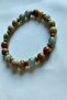 Certified Labradorite, Jasper, Hematite Natural Stone Bracelet