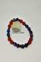 Certified Lapis Lazuli, Amethyst, Agate, and Hematite Natural Stone Bracelet