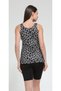 Tankini Swimsuit with Patterned Tights - 3