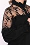 Plus Size Lace Detailed Crepe Shirt - 6