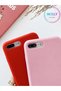 غطاء حماية من السيليكون المخملي السائل باللون الأصفر لهاتف iPhone 8 PLUS - 2