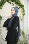 Princess Series Chain Pattern Shawl - Indigo - 2