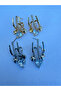 Triple Look Dangle Heart Earrings - 3