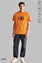 Unisex Crew Neck Letter B Printed Cotton Oversize Short Sleeve T-Shirt - 3