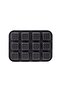 Square Carbon Steel Brownie 12 Piece Cake Mold - 4