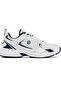 23144 Women's White Navy Blue Thick Sole Memory Orthopedic Walking Training Sneaker Daily Sports Shoes - 3