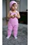 Baby Girl&Boy Pocket Detailed Thessaloniki Knitted Hat with Adjustable Straps - 2
