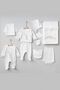 Tiny Flower Embroidered Pugi Baby Natural Ultraluxury 10 Piece Hospital Discharge Bodysuit Set