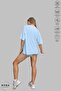 Unisex Oversized Crew Neck Cotton Boxing Powder Printed Short Sleeve T-Shirt - 4