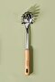 Woody Stainless Steel Pasta Spoon with Acacia Wood Handle 30 Cm