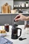 Black French Press - 350 Ml Borosilicate Glass with Coffee Bean Spoon Gift - 3