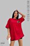 Unisex Oversize Crew Neck Cotton Muay Thai Printed Short Sleeve T-Shirt - 5