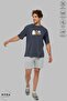 Unisex Crew Neck We Bare Bears Printed Cotton Oversize Short Sleeve T-Shirt - 2
