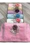 3D Handmade Floral Embroidered Velvet Boxed 6-Piece 30X50 Kitchen Towel Set - 5