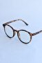 Karen Unisex Women Men Oval Leopard Blue Block Blue Light Protected New Season Glasses - 4