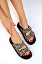 Women's Black Slippers 19506 - Comfortable and Stylish