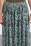 Multicolor Elastic Waist Pleated a Line/ a Line Abstract Print Midi Skirt Twoaw25Et00047 - 4