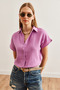 Women's Purple Bat Basic Muslin Shirt Gml- 19001215 - 5