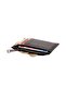 Unisex Black Genuine Leather Zippered Card Holder with Coin Compartment - 3